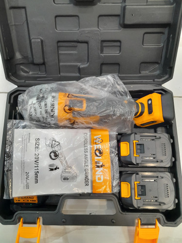 مینی فرز شارژی دوباتری مدل براش لس درجه یک 20v ولت برند ویهند min8500 .115mm