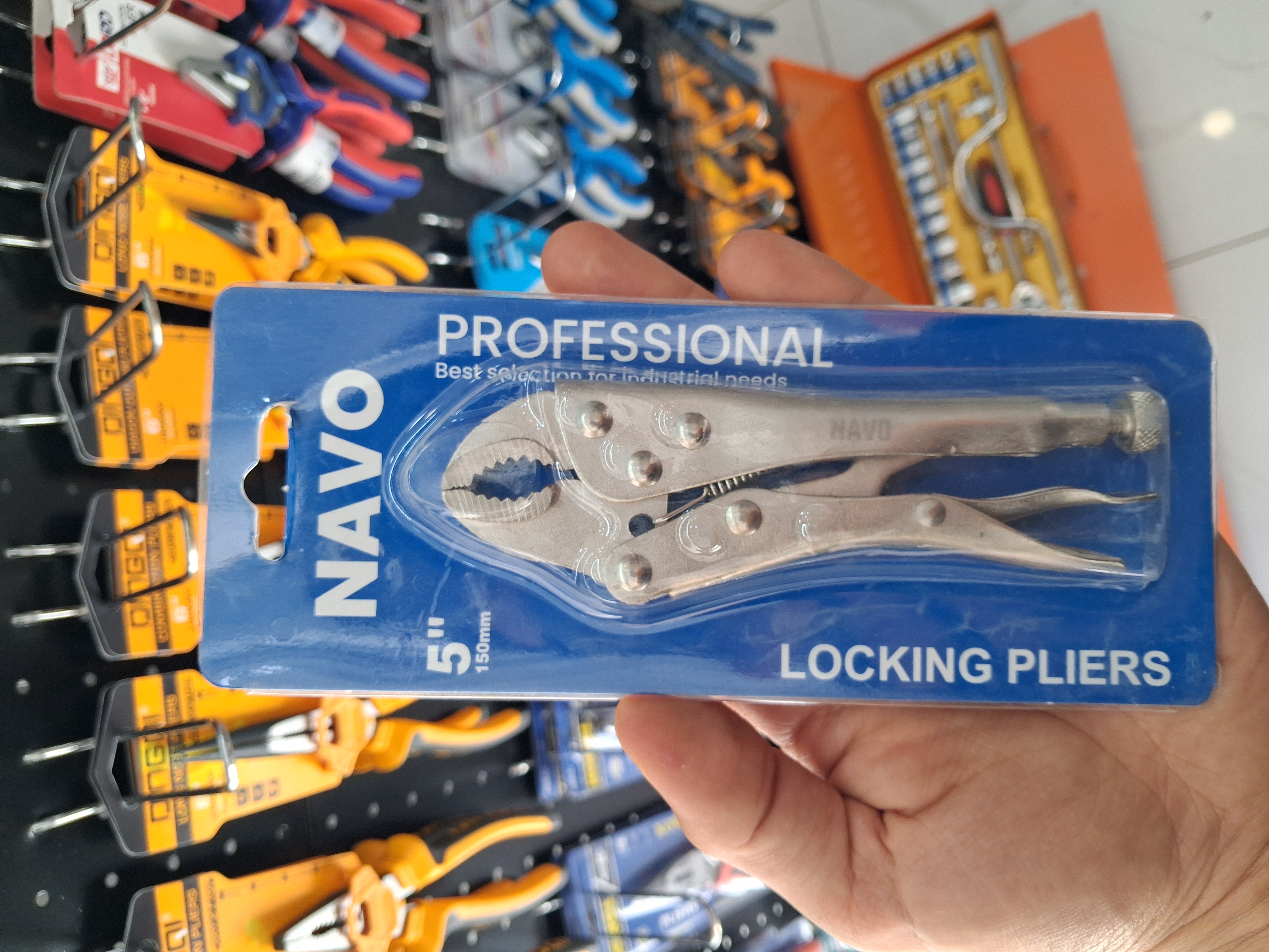 انبر قفلی 5 اینچ کیفیت بالا برند NAVO